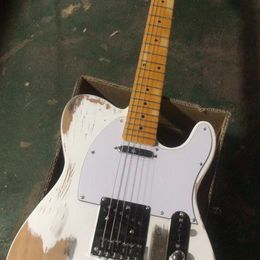 Top Factory Customization White Alder Body, gemaakt van oude elektrische gitaar 6 string