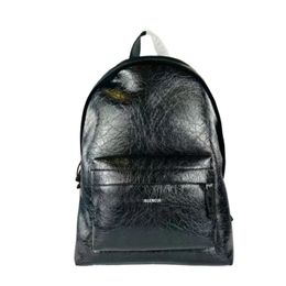 Top Family Men's and Women's Classic Schoolbags, rugzakken, kalfsleer reisleer stoffen, luxe merkzakken, hoogwaardige nieuwe zwart geoliedwasleer met een grote capaciteit