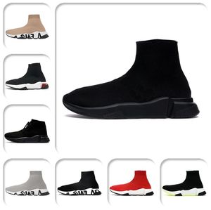 Top Fashion 2021 Graffiti Chaussette Chaussures Femmes Hommes Designer Baskets Noir Blanc Beige Rouge Baskets Décontractées À Lacets Semelle Claire Tripler Chaussettes Bottes Taille 36-45 trdswsdfs