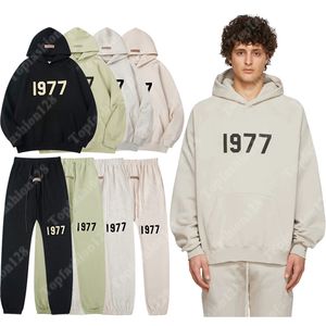 Topmode 8 kleuren Ess 1977 Hoodies Liefhebbers Truien Hiphop Sweatshirts Broeken Set Heren Dames Oversized Hoodie Street chic Truien Lange mouwen Kleding Aziatisch S-xl