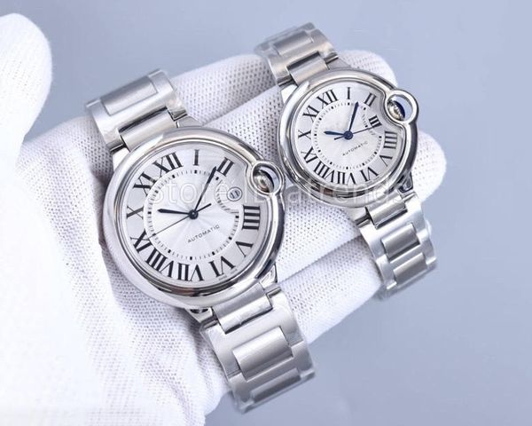 Top Fashion Mecánica Mecánica Autoinjería Menores Mujeres Silver Dial Sapphire Glass 42 mm 36 mm Classic Wutwatch Ladies Casual SCEARDE DE ACERO INOXINO 1626