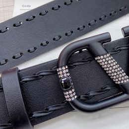 Top fashion business design femmes ceinture 4.0cm ceinture incrustée de diamants marque de luxe designer hommes ceinture en cuir fait passerelle ceintures meilleure qualité avec boîte 0026
