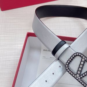 Top Fashion Business Design Damesgordel 4.0 cm diamant-ingelatte tailleband luxe merkontwerper Men's Belt Leather Made Catwalk Taillebands De beste kwaliteit met doos 0001