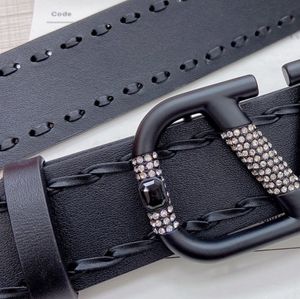Top Fashion Business Design Damesgordel 4.0 cm diamant-ingelatte tailleband luxe merkontwerper Men's Belt Leather Made Catwalk Taillebands De beste kwaliteit met doos 0026