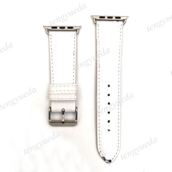 Bracelets de montre de créateurs de mode haut de gamme 38 mm 40 mm 42 mm 44 mm pour montres intelligentes série 1 2 3 4 5 6 bandes de motif de dessin animé en cuir de haute qualité bracelets de montre de luxe