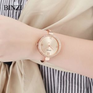 Top Fashion Jurk Vrouwen Horloges Dames Horloge Kleine Wijzerplaat Quartz Klok Waterdicht Roestvrij Stalen Armband XFCS279i