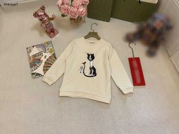 Top Fashion Kids trui schattige kattenprint sweatshirts voor jongensmeisje maat 100-160 cm hoogwaardige herfstkindpullover SEP20