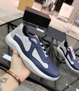 Top Fashion Men Sneakers Shoes America Cup Fabric Patent Leather Brand Runner Sports EU38-46