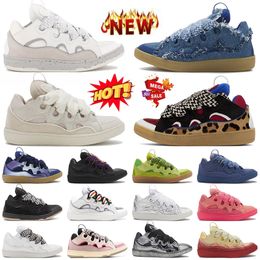 Top Fashion Og Original Extraordinary Designer Curb Chaussures Luxury Womens Mens Calfskin Rubber Nappa Trainers Low Og Ogorial Hightops Suede Flat Bottoms Sneakers