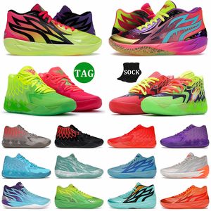 Top Fashion Queen City Fade Lamelo Ball MB 0,1 0,2 Basketbalschoenen Rick Morty Adventures Be You Honeycomb Gorange OG Mens Trainers Lamelos Galaxy Sneakers Maat 40-46