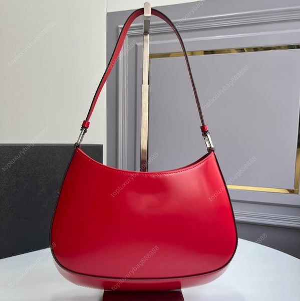 Top bolsos de hombro de moda bolso de lujo bolso de alforja bolso bolsos de diseñador de alta calidad bolsos de calidad de espejo de 26 cm bolso de mujer de alta calidad bolso rojo blanco embalaje de caja de regalo