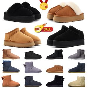 Zapatillas de deporte de moda para mujer, botas de invierno con plataforma, tobillo sobre la rodilla, zapatillas ug tasman ugh, botines para la nieve, zapatillas tazz, zapatillas ultra mini, bota eur 36-43