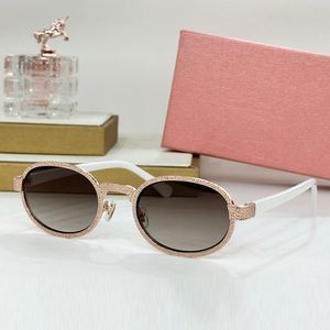 Top mode trendy zonnebrillen, damesontwerper, half frame ovaal acetaatframe, 100% UV -bescherming, gegraveerd metalen stripmerk, heren ovaalvormige glazen