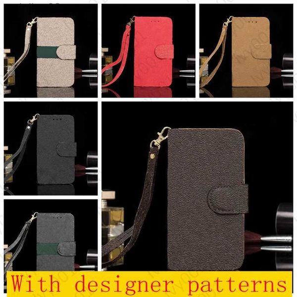 Top Fashion Wallet Phone Cases pour IPhone 14 pro max 13 mini 12 11 Pro Max XS XR X 8 7 Plus Flip Leather Case L gaufré Cellphone Shell Cover xinjing03