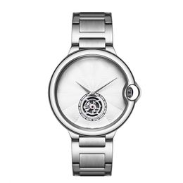 Top Fashion Horloge Vliegwiel Designer Hoge Kwaliteit Neutraal Heren- en Dameshorloges Luxe horloge Rosé Goud Zilver Zwart B242l