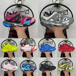 Top Fashion Femmes Hommes Track 3.0 3 Chaussures de créateur Tess s.Gomma Mesh Nylon Cuir Tracks Runners Formateurs Plate-forme Marque Surdimensionné Casual Dress Baskets Taille 36-45