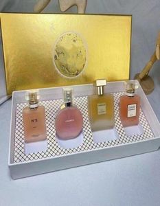 Top Festival Gift Perfume 4pcs Set Encens Scent parfum Unisexe 4 / 25ml Chance No.5 Paies Co / Co Perfumes Kit pour femme givrée GSS Bottle4176798