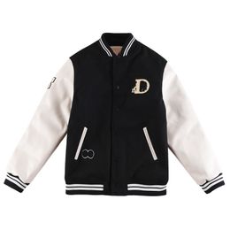 Top flocado abrigo de béisbol Uniforme Chaqueta de moda Chaqueta con cremallera de calidad Pareja Abrigo universitario para hombres Ropa de diseñador para hombres América Tamaño europeo S - XL