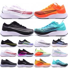 Top Fly 3 4 hommes Femmes Marathon Chaussures de course Zoomx 4s Designer Black Opti Yellow Racer bleu électrique vert mangue brillante Sneakers extérieurs Taille 36-45