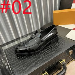 Top Fmens Designer Dress Chaussures luxe Vérite en cuir Summer 2023 Nouveau style Fashion Square Toe Black Business Social Oxfords Chaussures Taille 38-45