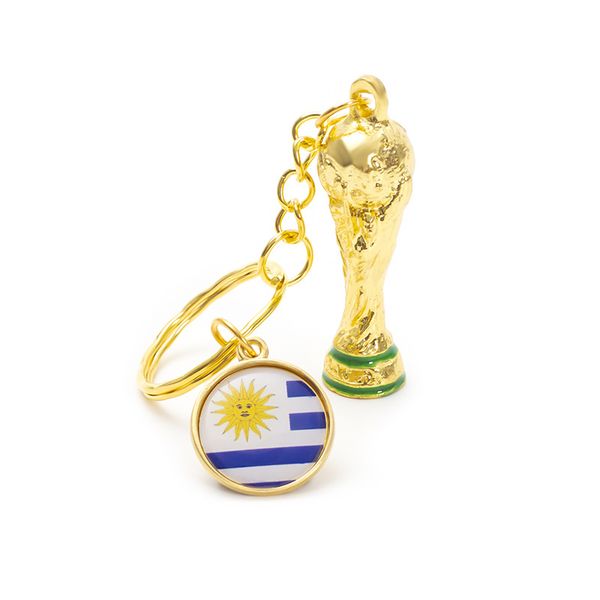 Llavero de recuerdo de fútbol superior, llavero de partido de premio de la Copa del mundo, accesorios de mochila, fabricantes de regalos especiales de juego