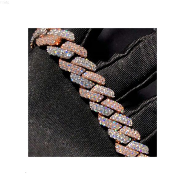 Top Garde – Bracelet à maillons cubains plaqués or 14 carats, deux tons, nouveau Design, bijoux Hip Hop à vendre