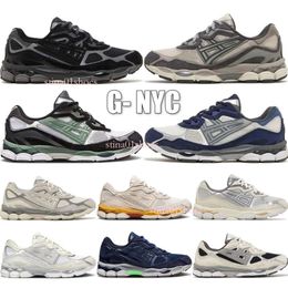 Top Gel NYC Marathon Zapatillas para correr 2023 Diseñador Avena Concreto Azul marino Acero Obsidiana Gris Crema Blanco Negro Ivy Zapatillas de deporte al aire libre Tamaño 36-45 42