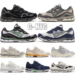 Top Gel NYC Marathon Chaussures de course 2023 Designer Oatmeal Béton Marine Acier Obsidienne Gris Crème Blanc Noir Ivy Outdoor Trail Baskets Taille