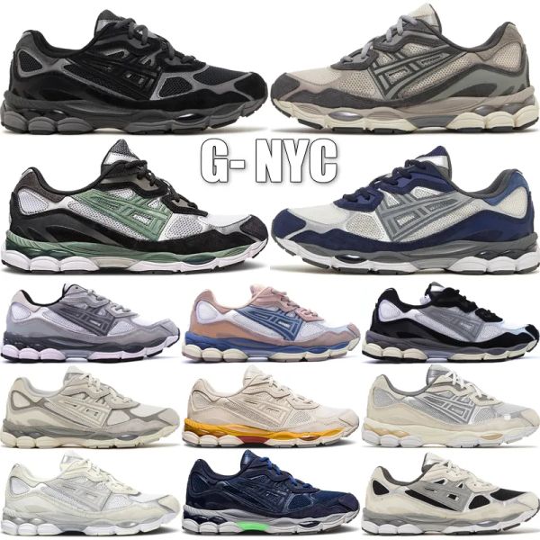 Top Gel NYC Marathon Chaussures de course 2024 Designers Oatmeal Béton Marine Acier Obsidienne Gris Crème Blanc Noir Ivy Outdoor Trail Baskets Taille 36-45