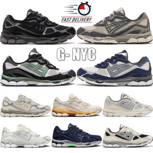 Top gel NYC Marathon Running Shoes Designer Oatmeal beton Navy Staal Obsidian Gray Cream Wit Zwart Ivy Outdoor Trail Sneakers Maat 36-45