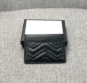 Porte-cartes de créateur en cuir véritable porte-cartes en cuir souple pour femmes porte-monnaie de haute qualité en peau de vache petit portefeuille lettre en métal designers de luxe portefeuille noir