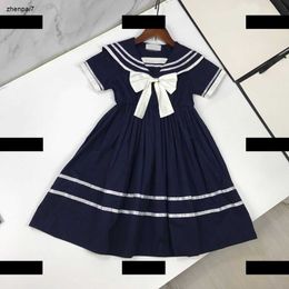 Top Girls Robes Navy Leader Baby Clothes Design Kids Kids Summer Robe Lolita Jupe Nouvelle Arrivée Taille 110-160 cm Livraison GRATUITE MAR20