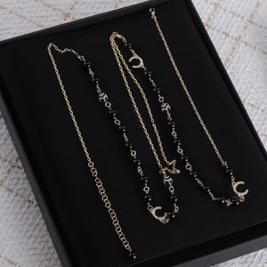 Colliers avec lettres en or pour femmes, ras de cou de styliste, chaîne cadeau, bijoux