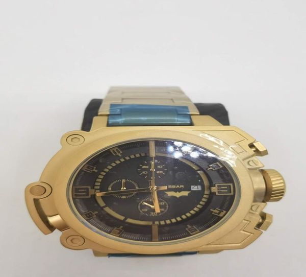 Top Gold Watch For Man Big Dial Mega Chief Chronograph Sports Sports Sports Vestido de moda Reloj Casual Quartz Watch DZ42442565914