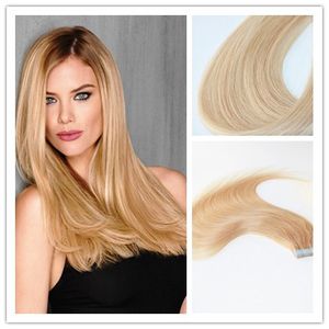 Groothandelsprijs Fashion Style Braziliaanse Huid inslag Naadloze Tape Remy Hair Extension Human Remy Straight Hair
