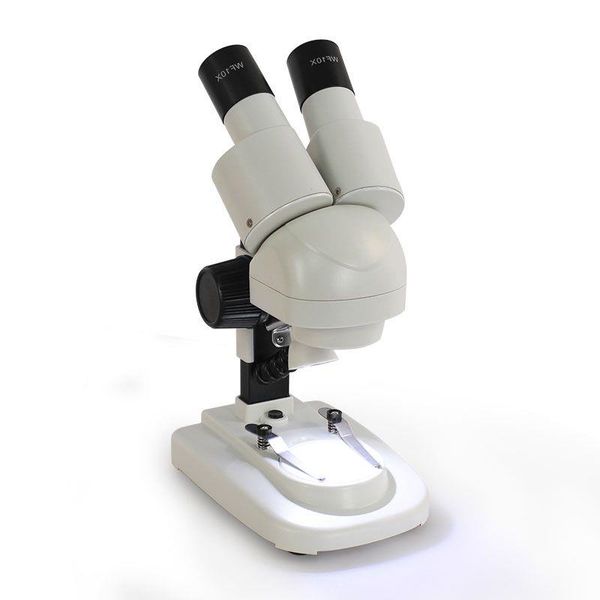 Livraison gratuite Jumelles de qualité supérieure Microscope stéréo 20X Éclairage LED 45 degrés Oculaires PCB Soudure Téléphone Réparation Spécimen Minéral Sxno