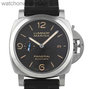 Top Grade Echte lederen band Panerraii Horloges Men High Version Snap Lumino -serie PAM01312 Mens Watch Mens mechanisch horloge