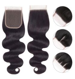 Top Grade My Queen Brazlian Human Hair 44 Swiss HD Lace Fermeure Body Body Wave With Baby Hair47490144720104