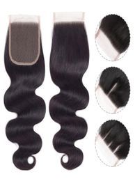Top Grade My Queen Brazlian Human Hair 44 Swiss HD Lace Fermeure Body Body Wave With Baby Hair47490149147109