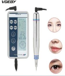 Top Grade permanente make -up digitale pen professionele wenkbrauw lip eyeliner tattoo machine set microblading pistool cartridge nedles5021349