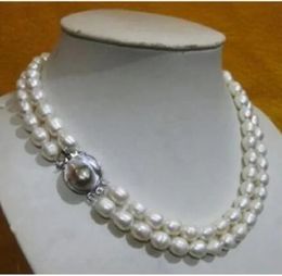 Top Grading AAA Japonais Akoya 1011mm Collier de perle blanc 1820 "fermoir mère Fine Jewelryjewelry 231221