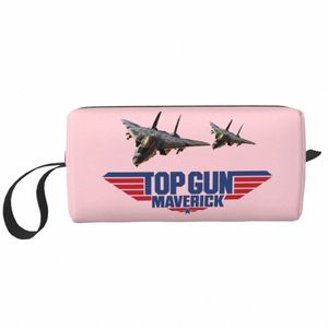 Top Gun Maverick Bolsa de cosméticos Mujeres Fi Gran capacidad Tom Cruise Película Estuche de maquillaje Almacenamiento de belleza Bolsas de aseo L4L5 #