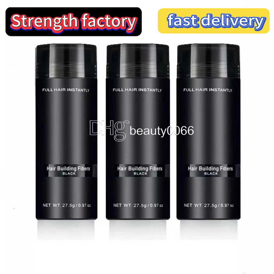 Top Hair Building Fibers Pik Fiber Thinning Concealer Instant Keratin Hairs Powder Black Spray Applicator 9 Couleurs 27.5g / 0.97oz