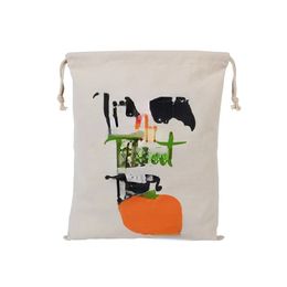 Top Halloween Candy Bag Gift Sack Treat of Trick Pumpkin Gedrukte canvas tassen Hallowmas Christmas Party Festival tassen met trekkoord