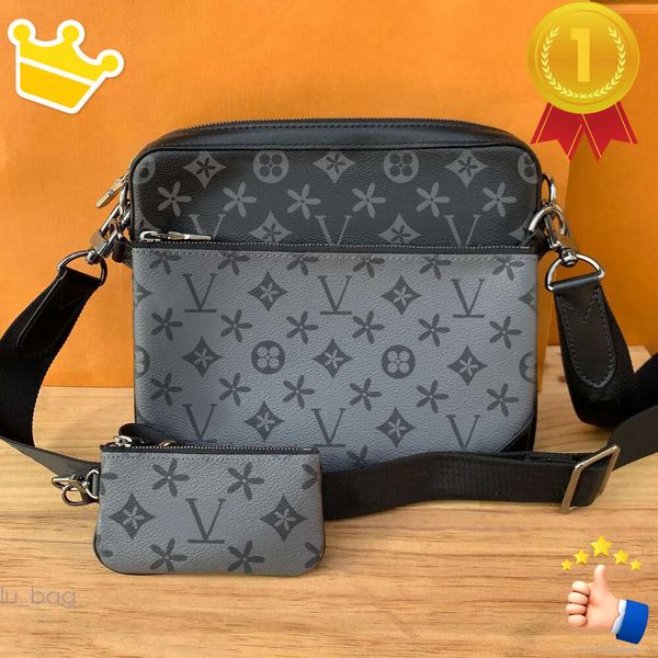 TOP Bolsos Mujer Hombre Cuero TRIO Messenger Bolsas Hombro Maquillaje Bolso Diseñador Bolso Tote Hombre