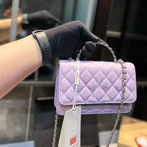 Bovenste handgreep Zakken grote mini -tas mode metalen 24cchain tas dames luxe schoudertas