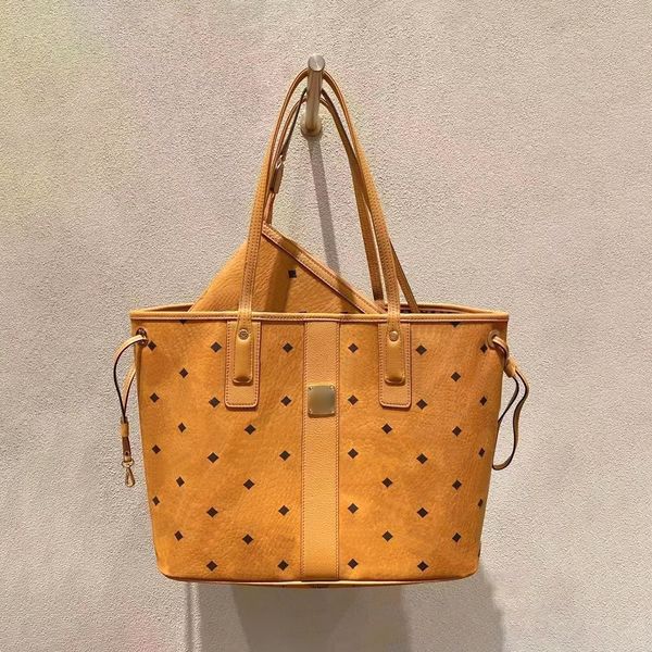 Bolso de mano de lujo con asa superior Bolso de compras de doble cara Bolso cruzado para mujer Bolsos de cuero genuino Bolso de fin de semana de diseñador de embrague de moda de hombro de viaje para hombre