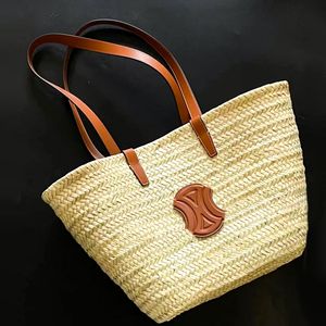 Tissage de paille Raphias été seau plage sacs de créateurs femmes boutique mère panier hommes embrayage grands sacs cross body voyage luxe sac à main vacances sacs fourre-tout à bandoulière