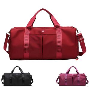 Sports de plein air Lululemens Femmes Designer Sac Homme 2 Taille Haute capacité Gym Duffle Sac Lu Bandoulière Bagage Tote Keepall Sac Luxurys Sac à main Épaule Nylon Sacs de voyage