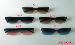 Top de haute qualité 5 types d'hommes de mode de style Femmes de soleil Sungass Square Sun Sunshes Anti UV UV400 Retro Gradient Color Lens Sunglasses9256340